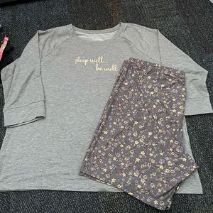 PJ set never worn legging like fabric
